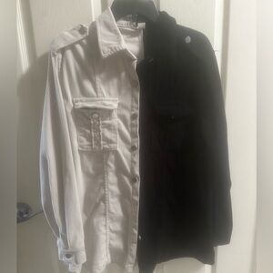 Black and White Jean Jacket